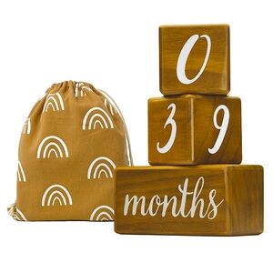 Pondering Pine Baby Milestone Blocks